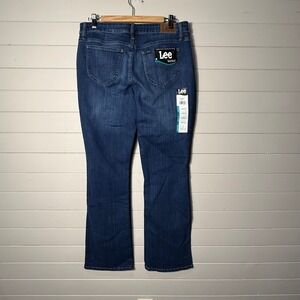 Lee Womens Midrise Regular Fit Bootcut Jeans Blue‎ Denim Size 12 Medium NWT